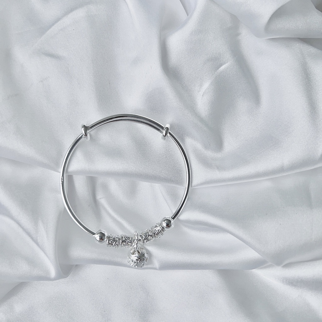 BÁN LỖ_ Vòng tay bạc nữ S925 kèm chuông Sunflower SUN11 | BigBuy360 - bigbuy360.vn