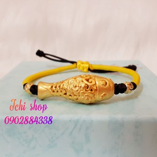 Vòng tay charm cá chép bạc