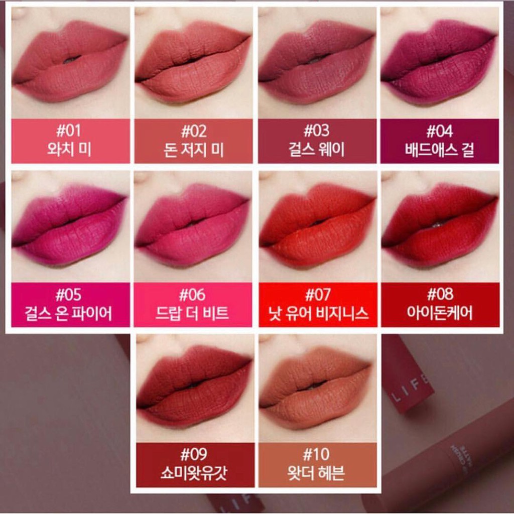 Son kem siêu lì It’s Skin Life Color Lip Crush Matte | BigBuy360 - bigbuy360.vn