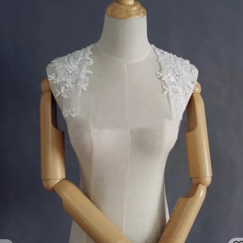 Áo khoác lưới- áo choàng lửng cô dâu bigsize hoặc đi tiệc che tay