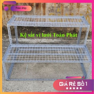 Kệ sắt V lỗ bậc thang 2 bậc V3 x3cm nhiều kích thước