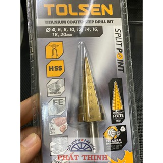 Mũi khoan tháp phủ titan tolsen 75872