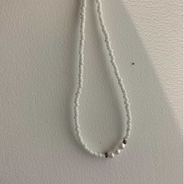 [018] Vòng cổ trơn mặt ngọc