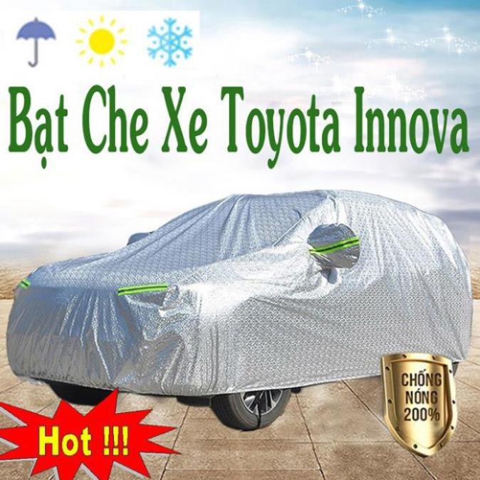 Bạt Phủ ô tô #Toyota Innova Cao Cấp, bạt phủ xe ô tô, bạt che ô tô cách nhiệt  (hàng cao cấp)