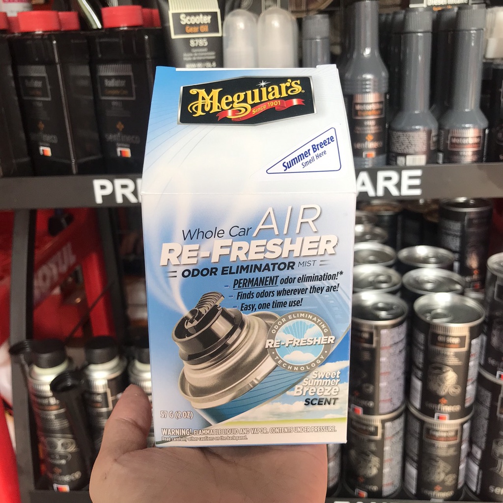 Xịt Khử Mùi Xe Ô Tô Meguiars Air Refresher, Khử Khuẩn Nội Thất Xe Hơi Cao Cấp