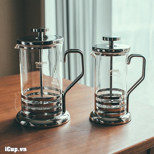 Bình pha trà và cà phê thông minh French Press Hario - Made in Japan