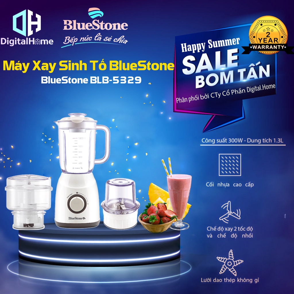 Máy Xay Sinh Tố BlueStone BLB 5329, Công Suất 300W, Bảo Hành Chính Hãng 2 Năm