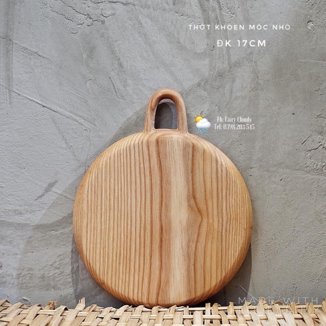 Thớt tròn gỗ tần bì