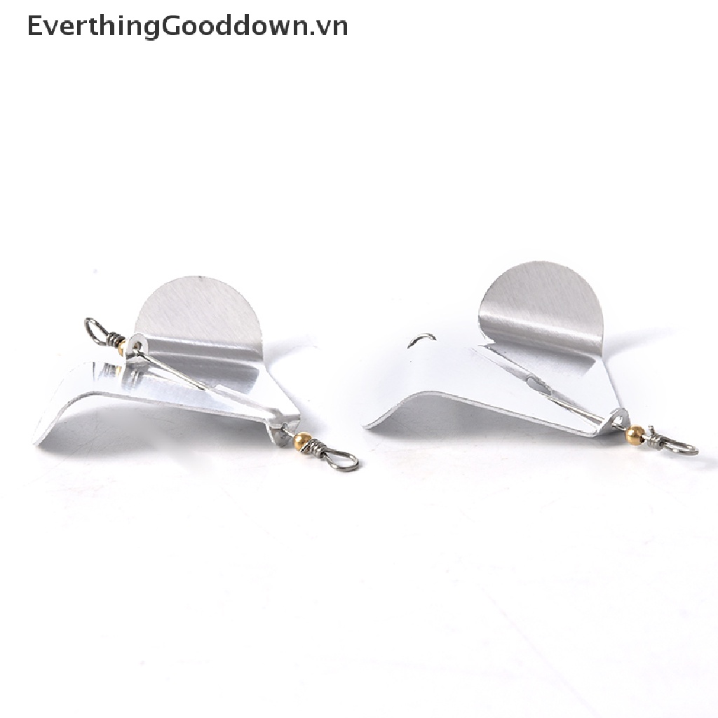 Everthinggooddown 5 Mồi Câu Cá Bằng Kim Loại Lưỡi Xoay