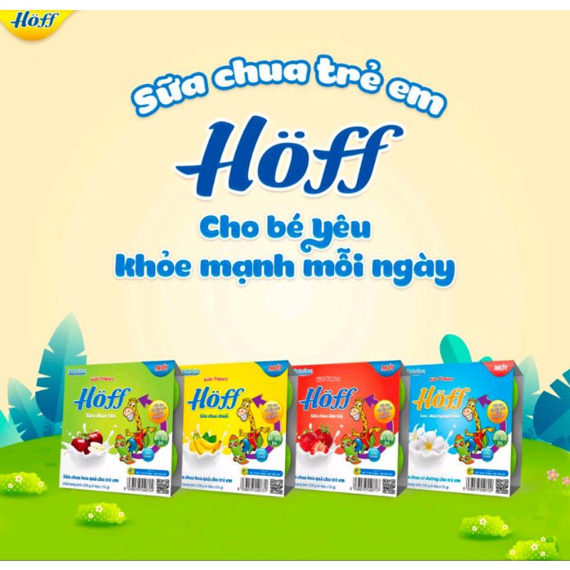 Váng sữa và sữa chua Hoff đầy đủ vị