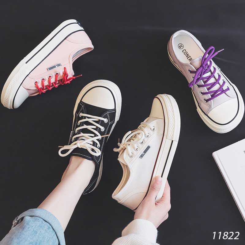 Giày thể thao bata vải phong cách Hàn Quốc nữ 11822