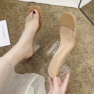 Dép cao gót trong xuốt đế cao 7-9cm giành cho nữ