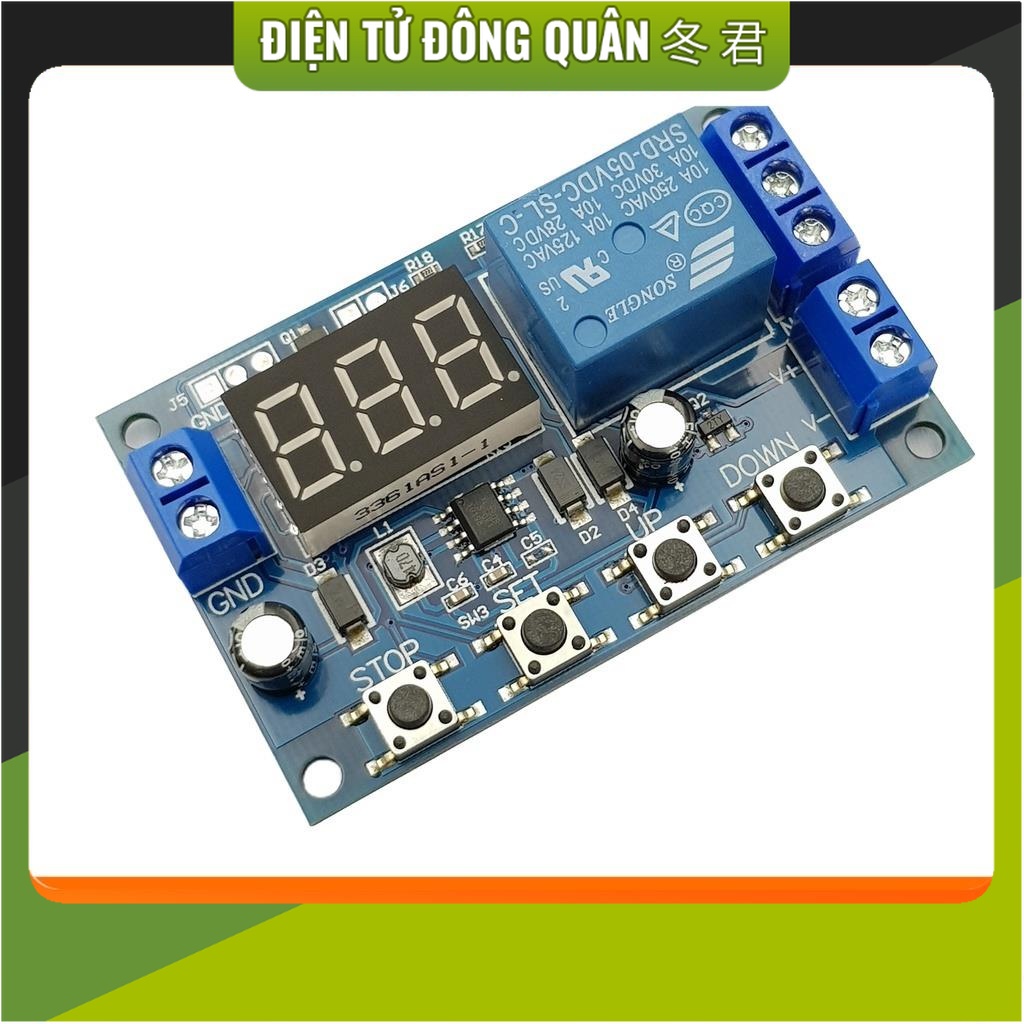 Mạch sạc xả và bảo vệ pin có hiển thị XY-DJ có thể thiết lập theo thời gian, theo điện áp giới hạn [ĐIỆN TỬ]