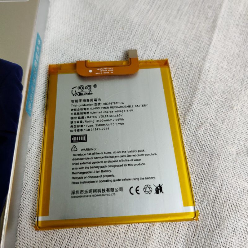 Pin Huawei honor V8 HB376787ECW chính hãng Lehehe