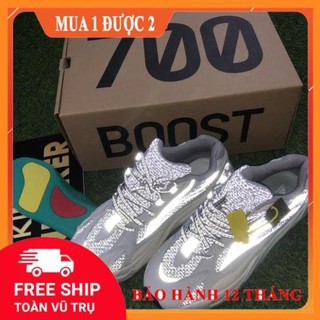 SALE [ Freeship] [FREESHIP+BOX+DÂY50k] Giày Yz700 R11 Full phản quang + full box + dây dự phòng 50k 2020 : new L ₁ .