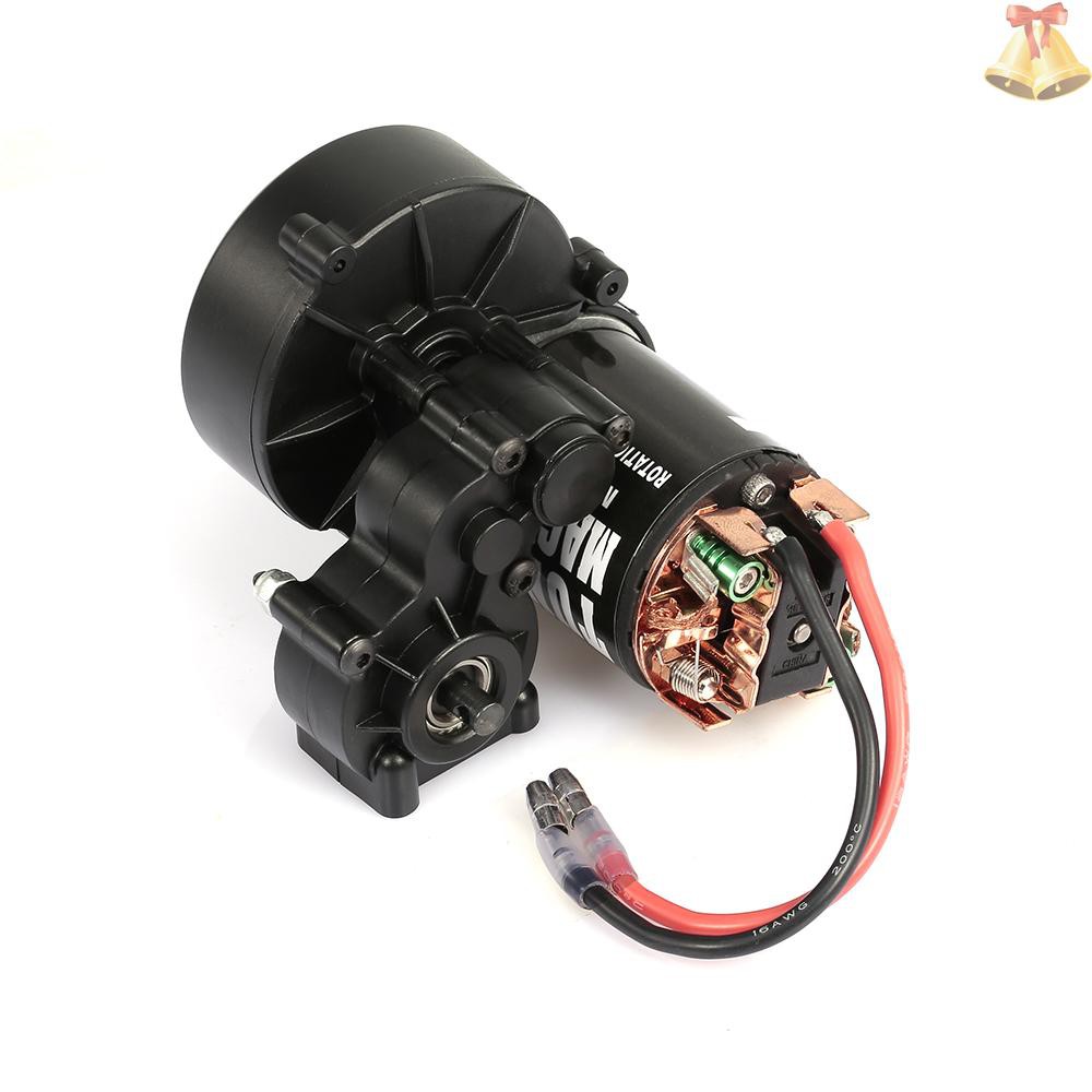 TONE-AUSTAR 540 55T RC Brushed Motor with Gear Box for 1/10 Axial SCX10 RC4WD D90 Crawler Climbing RC Car