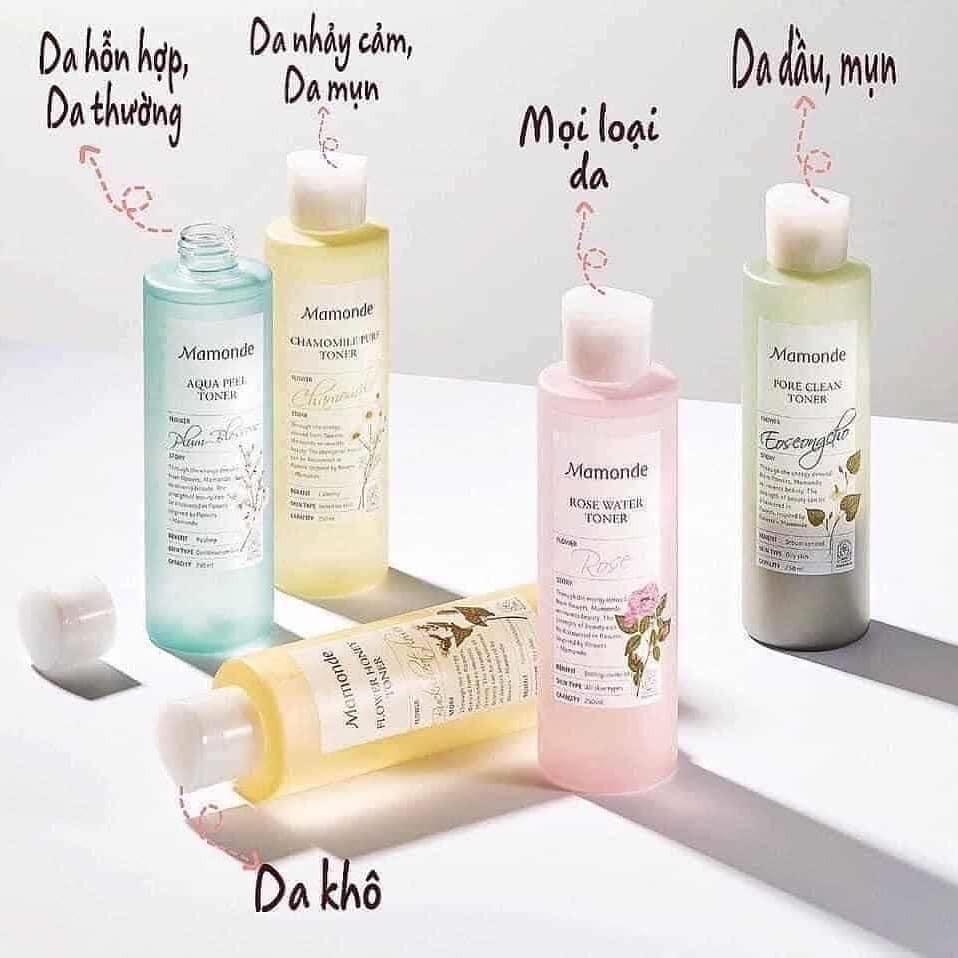 Nước hoa hồng Mamonde Toner 250ml dành cho mọi loại da