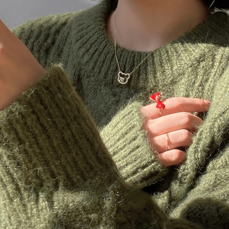 Dây Chuyền Mặt Hình Gấu Dễ Thương Phong Cách Hàn Quốc 19A1342