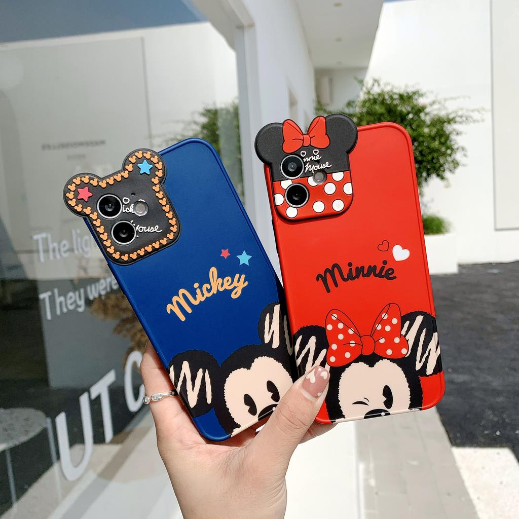 Ốp Điện Thoại In Hình Chuột Mickey Minnie Sáng Tạo Cho Iphone 11 12promax 7plus X Xs Max Xr 8 7 Se2020