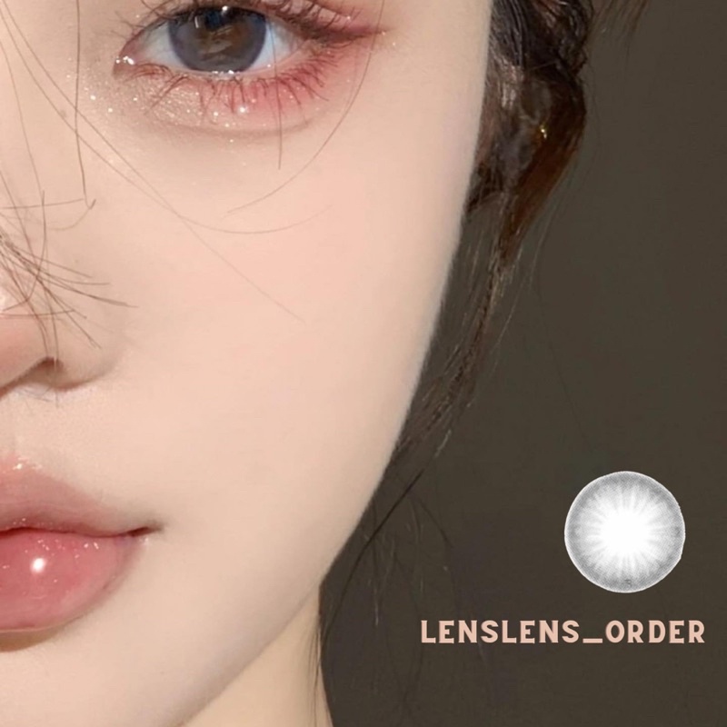 Kính Áp Tròng Lens Mắt Xám Trong Siêu Tự Nhiên Đủ Độ Cận
