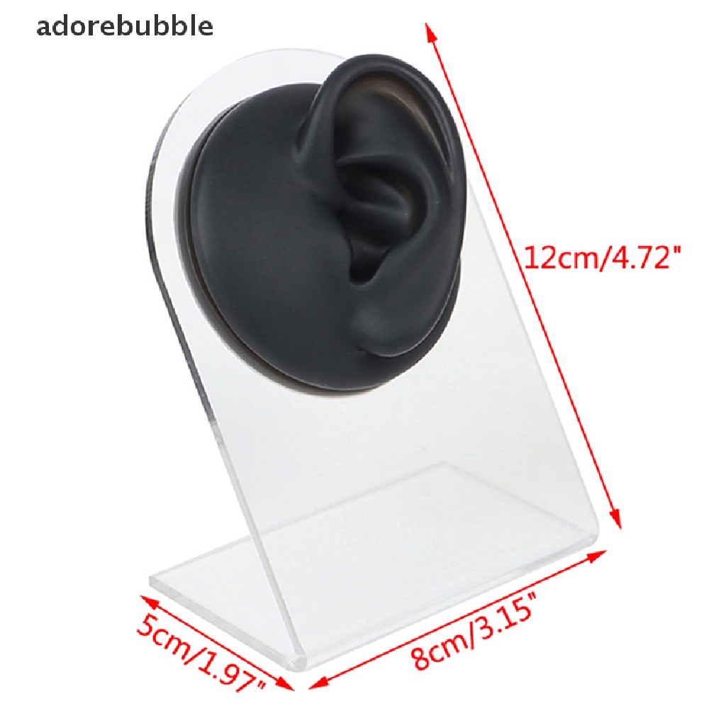 Mô hình tai silicon với giá đỡ acrylic trưng bày khuyên tai tiện lợi