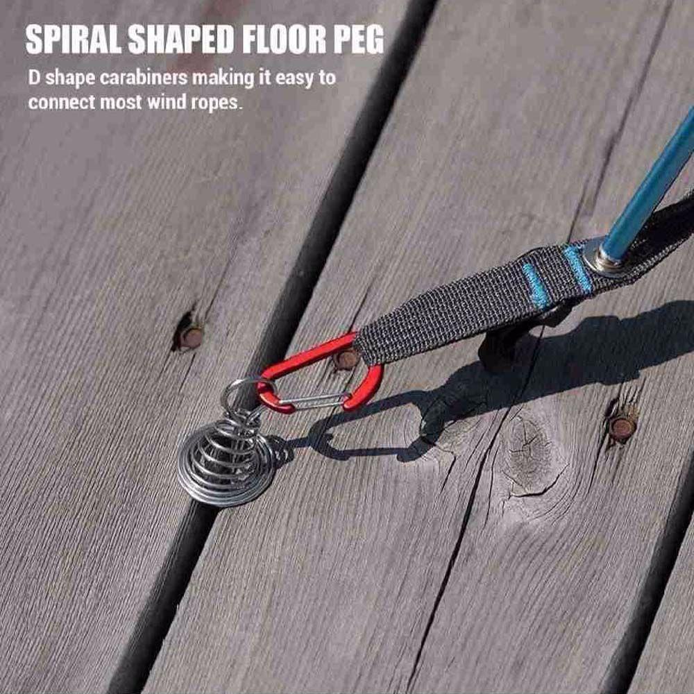 Set 10 Móc Lò Xo Hình Xoắn Ốc Siêu Bền Tiện Dụng Mang Theo Du Lịch Cắm Trại