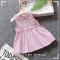 🌸[HÀNG CÓ SẴN]🌸Đầm bé gái xinh xắn đính họa tiết bươm bướm.