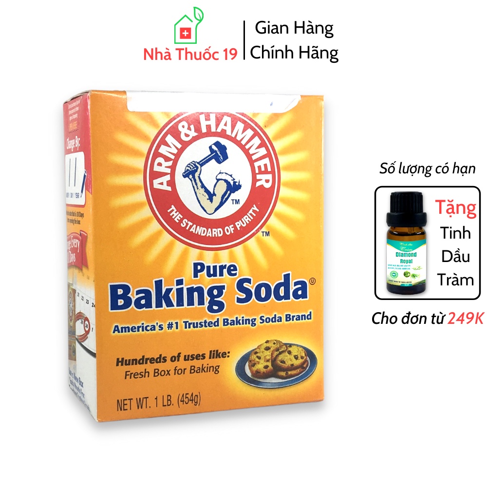 Bột Baking Soda 454Gram Nhập Khẩu Mỹ Bột đa năng khử mùi, diệt khuẩn, tẩy rửa, chăm sóc da, bột làm bánh