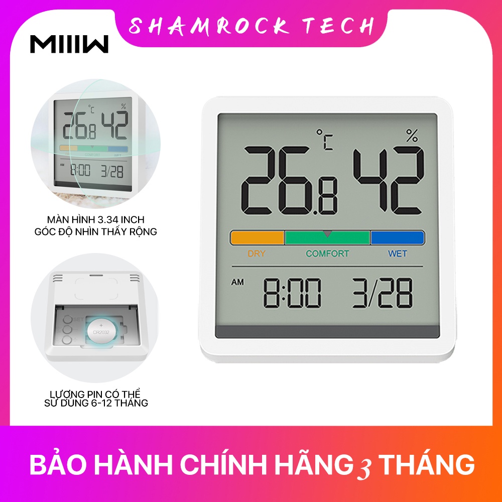 Ẩm kế thông minh Xiaomi MIIIW NK5253 - Màn Hình LCD