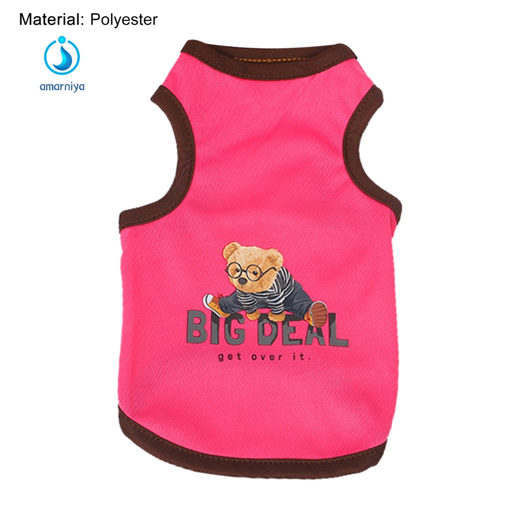 Amar Áo Sơ Mi Mềm Mát Mẻ Cho Cún Cưng Ngoài Trời