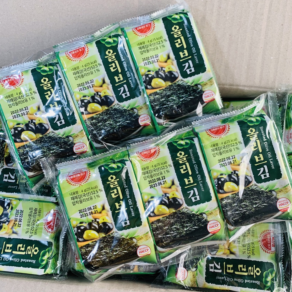 Rong Biển Ăn Liền Hàn Quốc Bịch 3 Gói 12g - Đồ Ăn Vặt