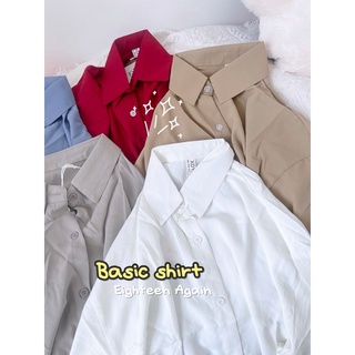 Áo sơ mi chất voan mịn (Hàng sẵn/ảnh thật/18again)