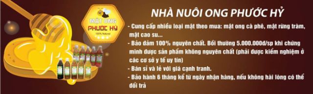 Mật ong nguyên chất Phước Hỷ 500ml thiên nhiên honey