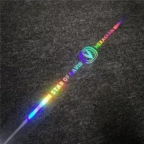 Miếng dán màu phản quang laser chống trầy xước in chữ cá tính trang trí cho xe ô tô