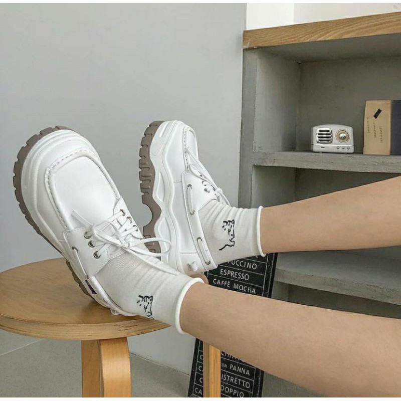 ( Order ) Giày trắng đế cao