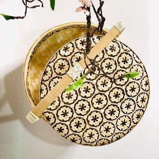 Cặp lồng mây tre đan 2 ngăn