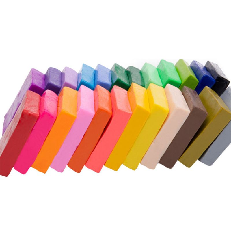 Bộ Slime Polymer Nhiều Màu Sắc Dùng Làm Đồ Thủ Công DIY Cho Trẻ Mẫu Giáo