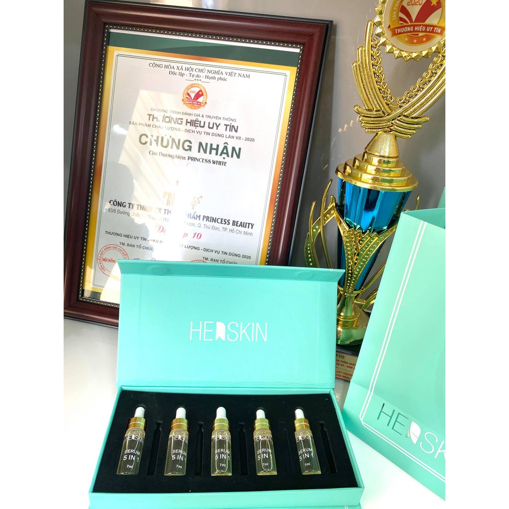 BỘ SẢN PHẨM DƯỠNG TRẮNG DA MẶT NICE DAY(20G) + SERUM 5IN1(35ML) CĂNG BÓNG, DƯỠNG TRẮNG DA HERSKIN PRINCESS WHITE | BigBuy360 - bigbuy360.vn