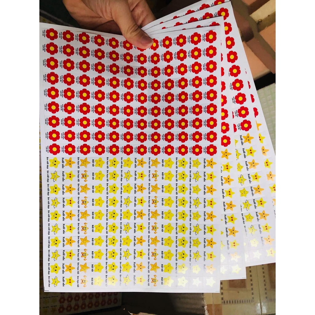 sticker khen thưởng học sinh
