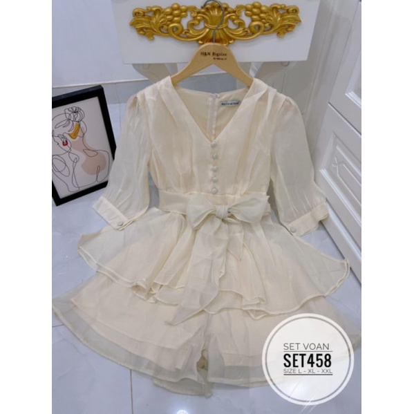 Set voan big size bèo dể thương từ 60kg-90kg