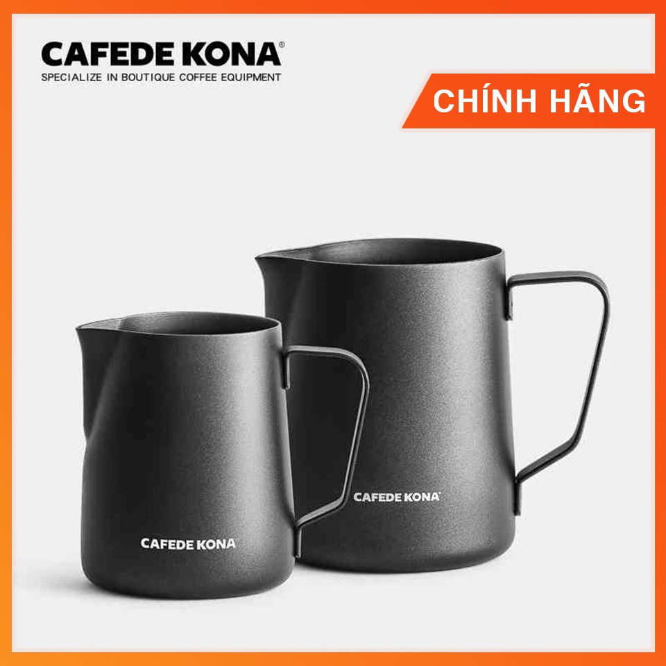 Ca đánh sữa 300ml - 600ml làm Capuchino, Latte Art hãng Cafede Kona