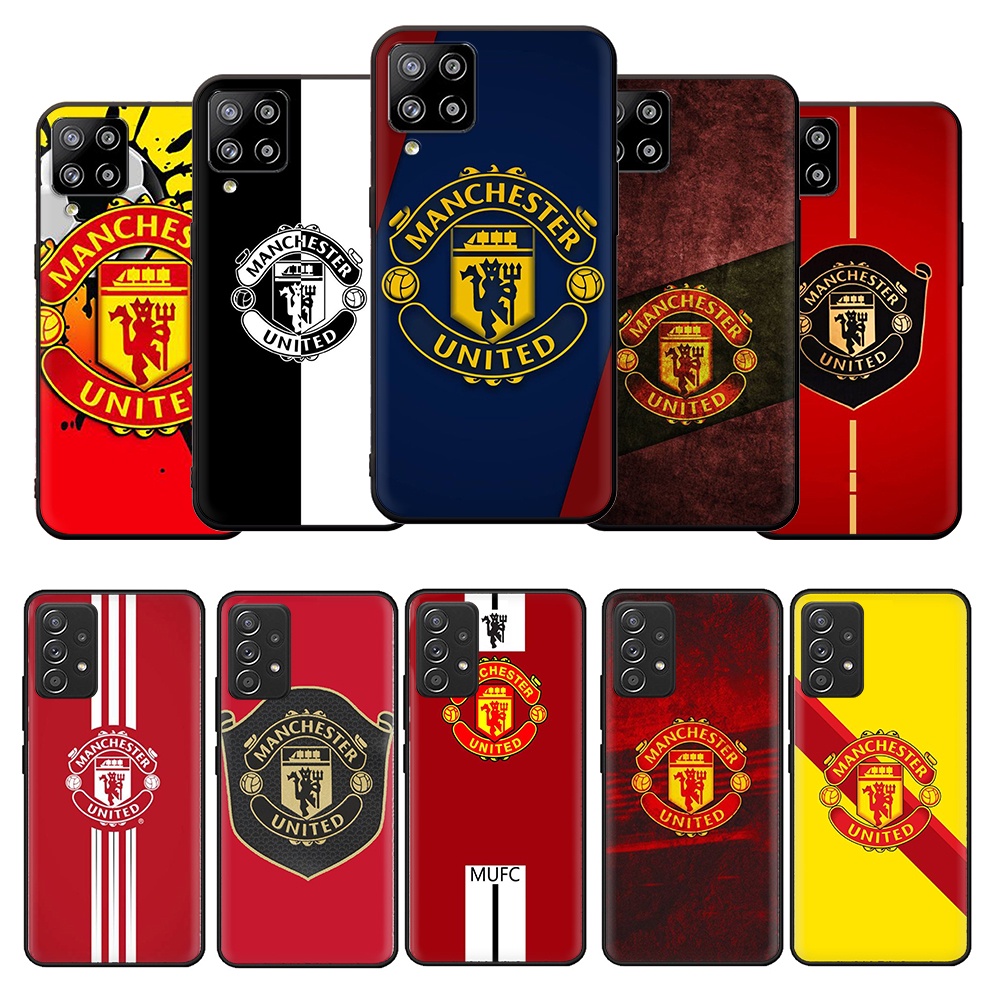 Ốp Điện Thoại Silicon TPU Mềm Hình Manchester United F C Cho Samsung Galaxy A02S A02 M02 A32 4G A50
