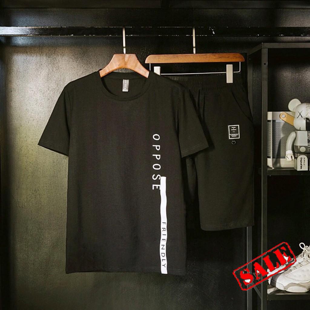 Sét Bộ Quần Áo Thể Thao Co Dãn Oppese Cực ĐẹpCổ Tròn Ngắn Tay - Đồ Tập Gym Cầu Lông Đá Bóng | BigBuy360 - bigbuy360.vn