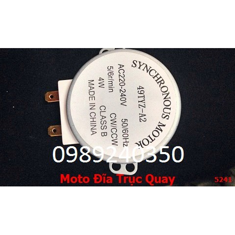 Mô tơ quay đĩa lò vi sóng Sharp 220V trục chữ thập