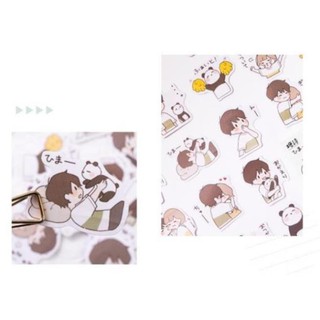 Bộ 45 Sticker Panda Dễ Thương E64