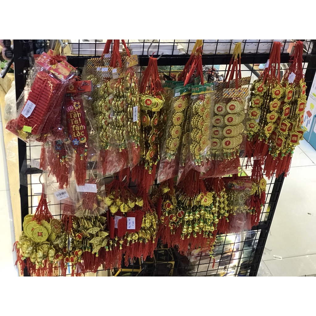 Khánh treo mai, đào trang trí tết hàng đẹp