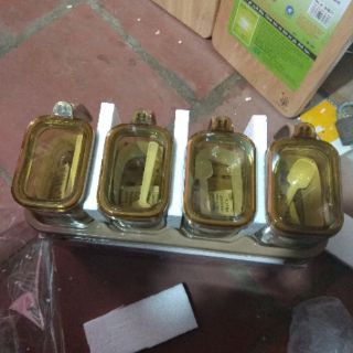 Bộ 4 lọ đựng gia vị