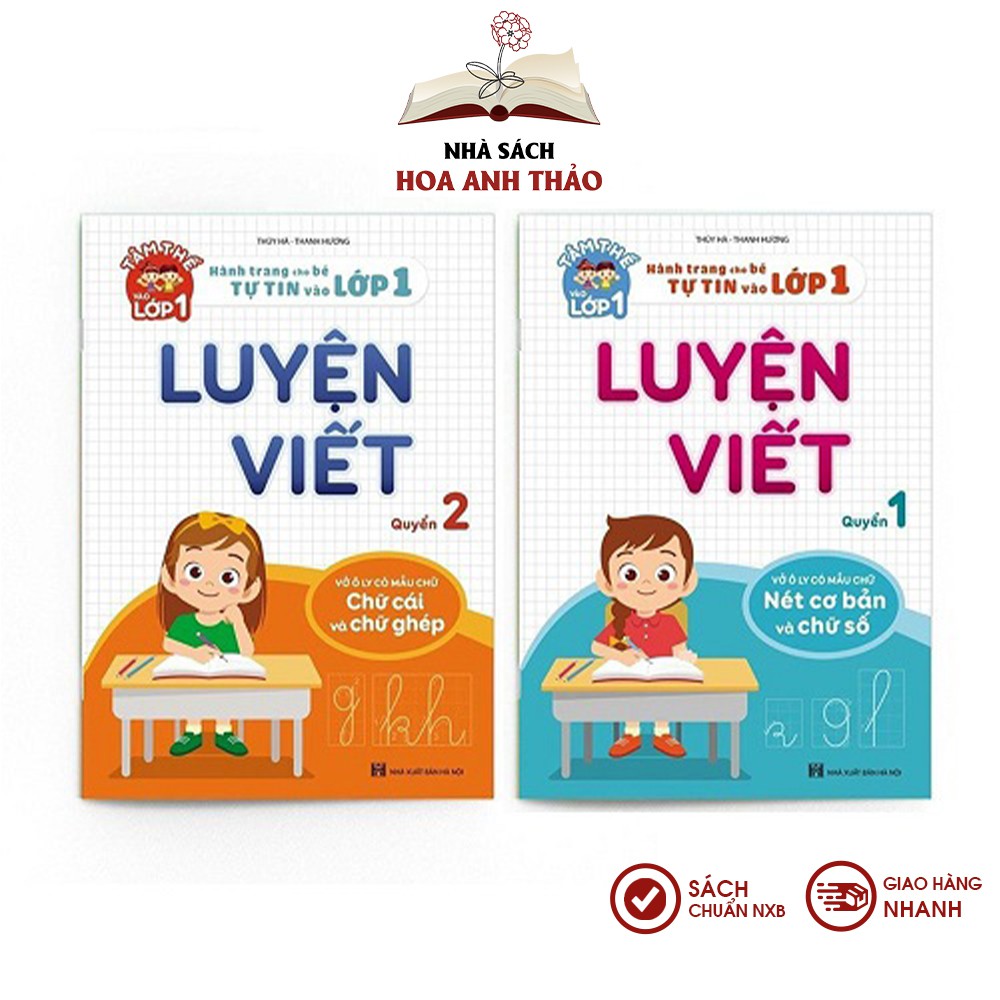 Sách - Luyện viết (Quyển 1 và quyển 2) hỗ trợ bé trong quá trình tập viết - Bộ 2 cuốn