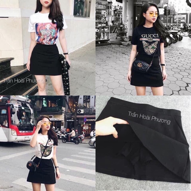 Chân váy đen ( chất đẹp ) - Lên form cực chuẩn