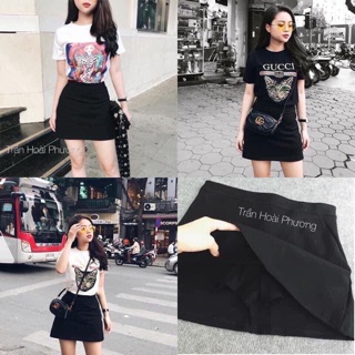 Chân váy đen - Lên form cực chuẩn
